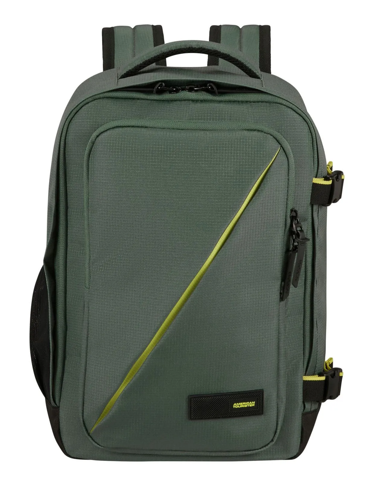 American Tourister Take2Cabin - Borsa da cabina Ryanair 25 x 20 x 40 cm, 24 L, 0,40 kg, Bagaglio a mano, Zaino aereo S Underseat, Verde (Dark Forest)