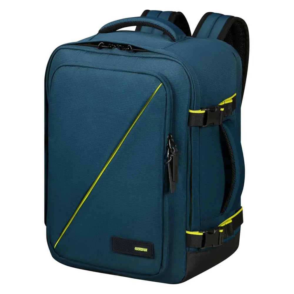 American Tourister Take2Cabin - Borsa da cabina Easyjet 36 x 20 x 45 cm, 38 L, 0,70 kg, Bagaglio a mano, Zaino aereo M Underseat, Blu (Harbor Blue)