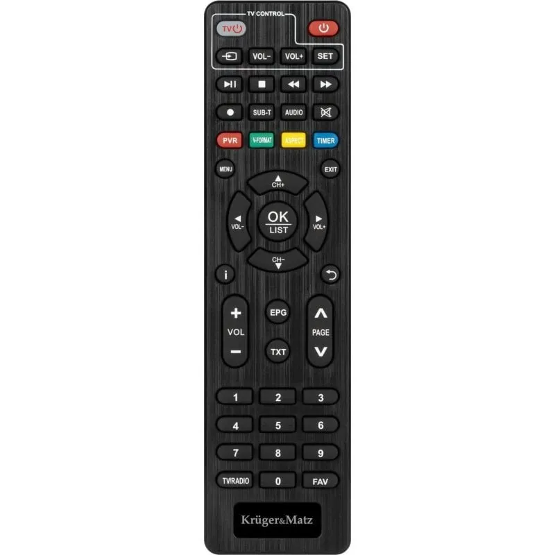 Telecomando Krüger&Matz KM9999 Ergonomico per Decoder