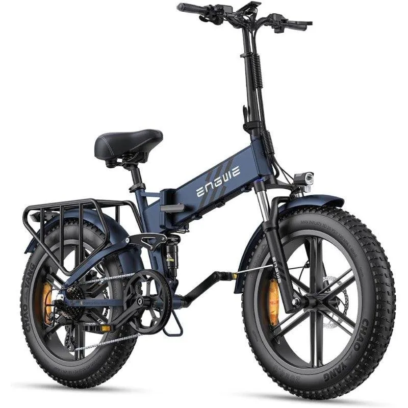 Bicicletta elettrica Engwe Engine Pro 2.0 pieghevole blu