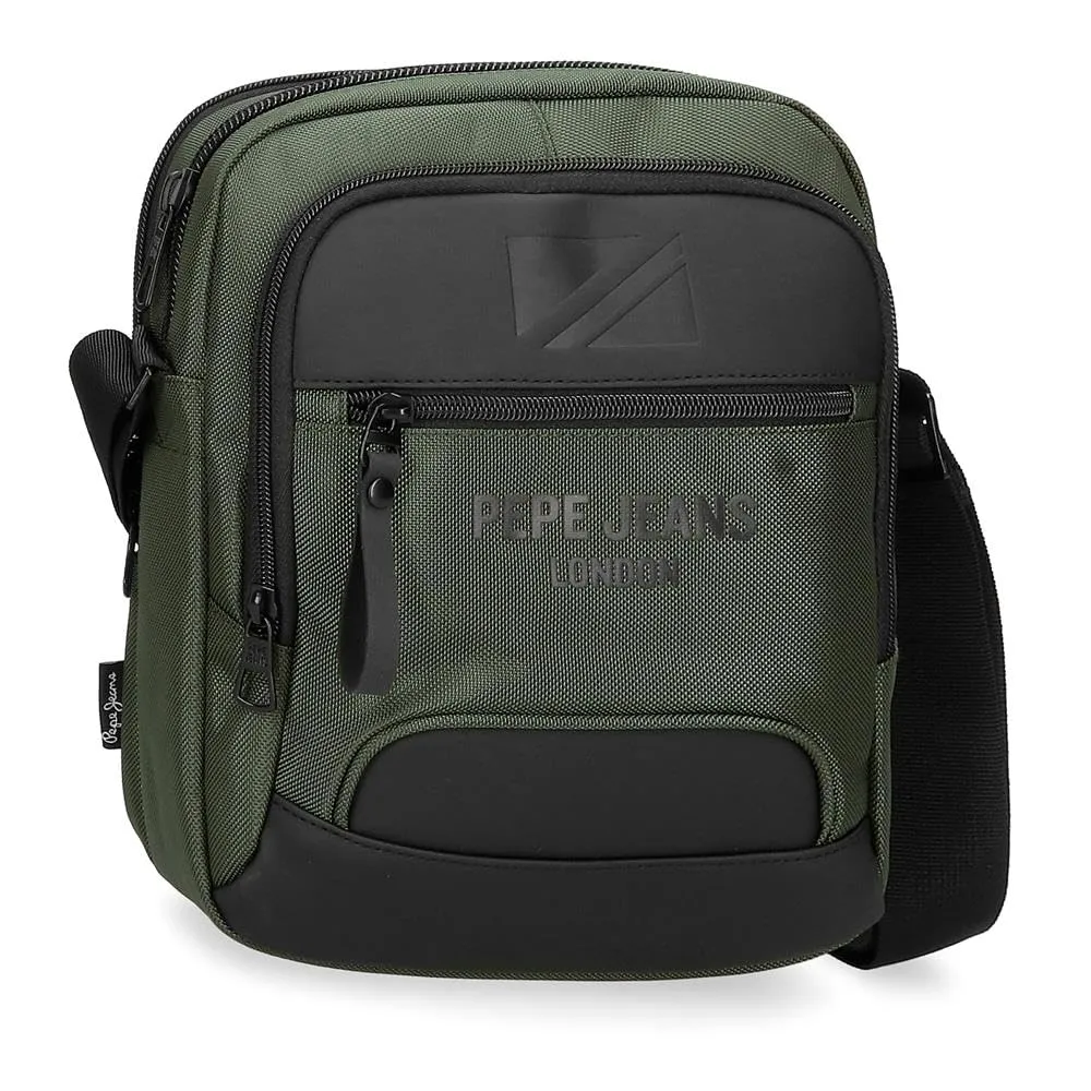 Pepe Jeans Bromley Borsa a tracolla Grande Verde 22x27x8 cm Poliestere, Verde, Taglia unica, Grande tracolla