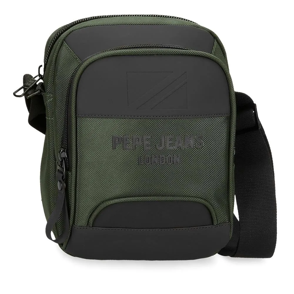 Pepe Jeans Bromley Borsa a tracolla media verde 17x22x8 cm Poliestere, Verde, Taglia unica, Tracolla media