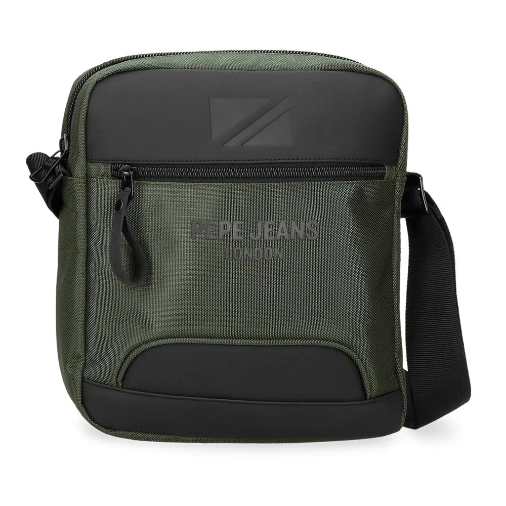 Pepe Jeans Bromley Borsa a tracolla Portatile Verde 23x27x7 cm Poliestere, Verde, Taglia unica, Tracolla portatile