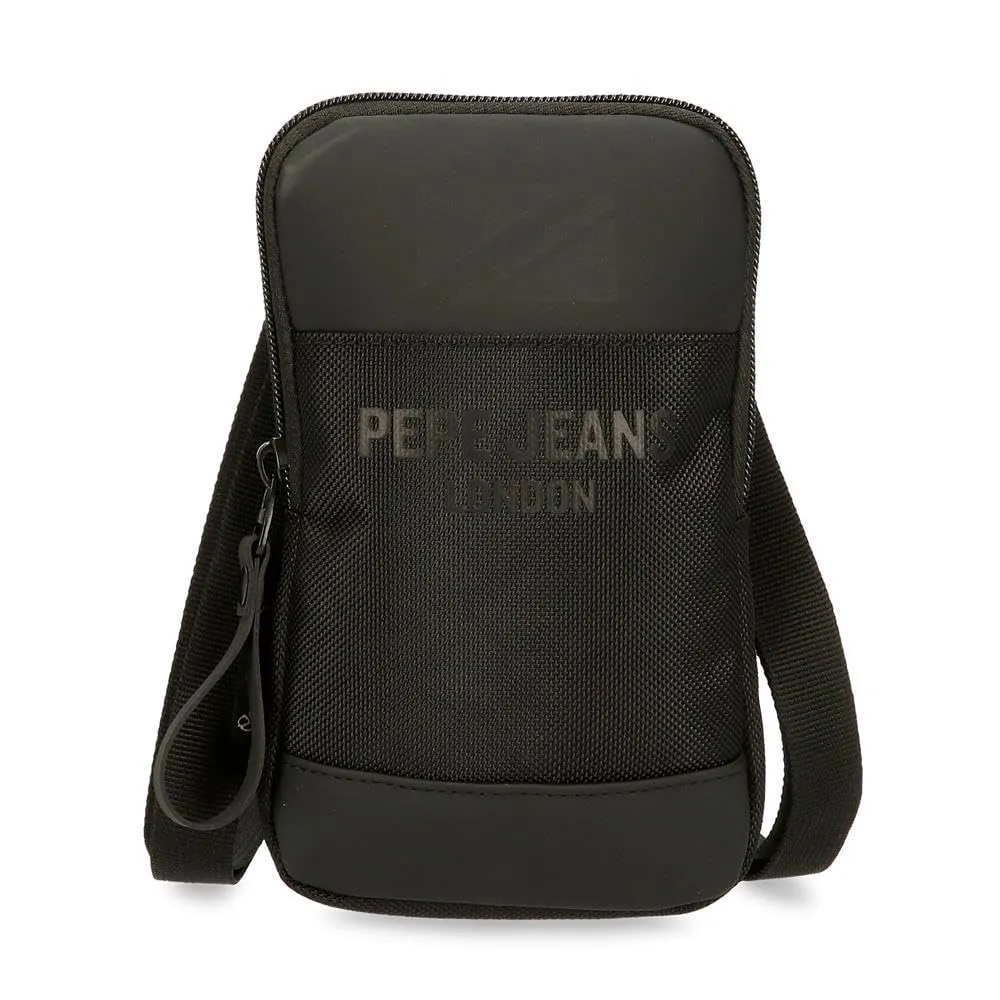 Pepe Jeans Bromley Borsa a tracolla Piccola Nero 10,5x18x2 cm Poliestere, Nero, Taglia unica, Borsa a tracolla piccola