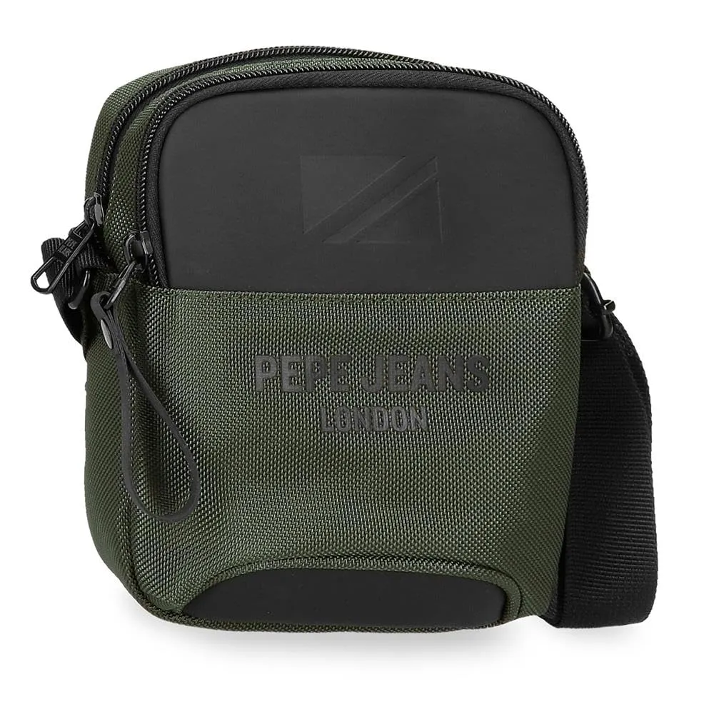 Pepe Jeans Bromley Borsa a tracolla Piccola Verde 12x16x3,5 cm Poliestere, Verde, Taglia unica, Borsa a tracolla piccola