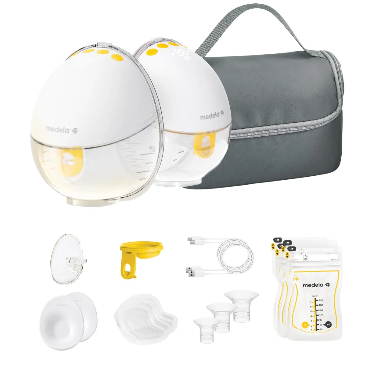Medela Motion InBra Tiralatte elettrico indossabile + Borsa per la Conservazione – Altamente efficiente, progettato per garantire prestazioni affidabili e massimo comfort. Facile da usare e discreto