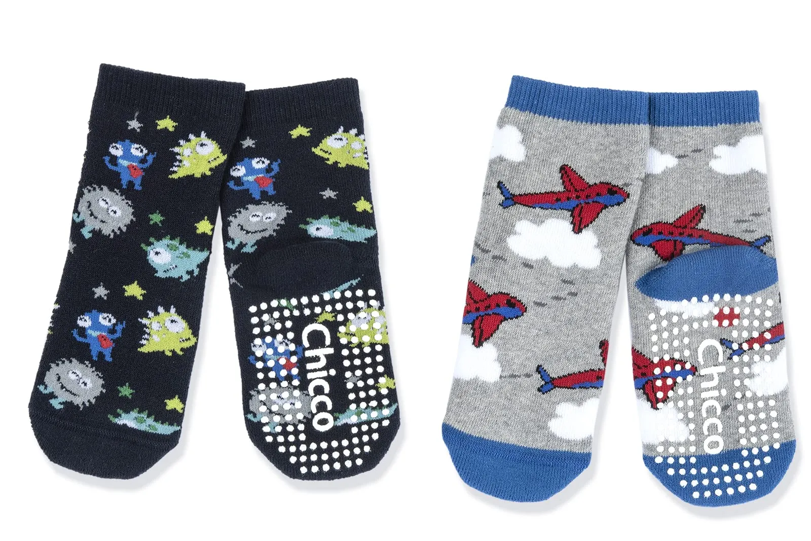 Chicco Bambini e ragazzi Set 2 Paia di Calze Antiscivolo