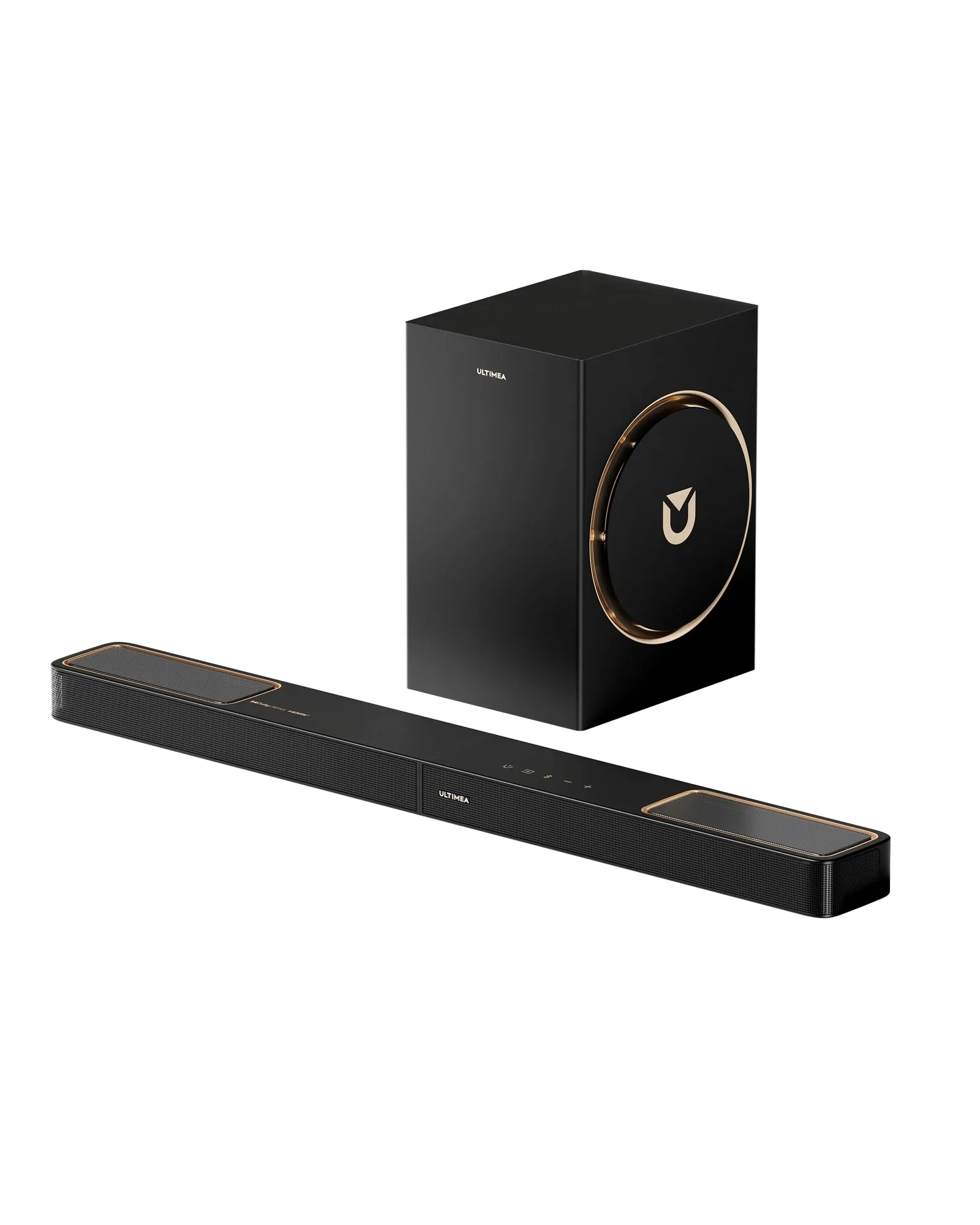 ULTIMEA Soundbar 3.1.2ch con Dolby Atmos, Impianto Audio Surround per TV con Subwoofer da 6.5", Soundbar per TV, Sound Bar con Subwoofer per Home Theater, Bluetooth 5.4, HDMI eARC, Skywave F30 Boom