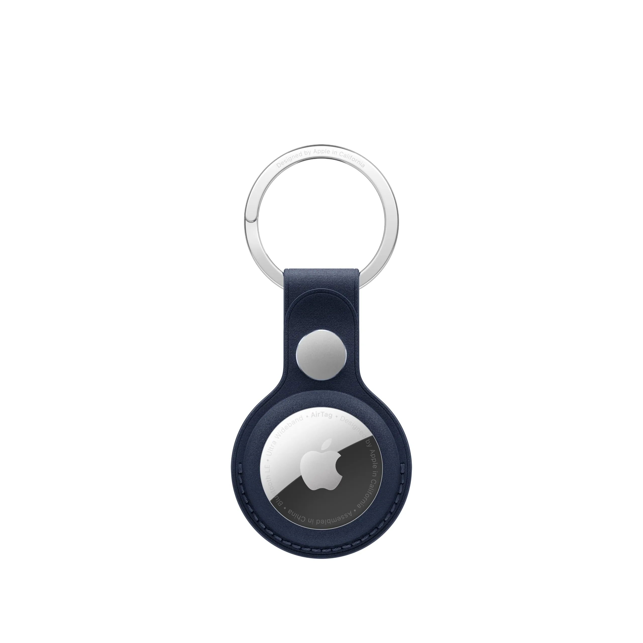 Apple Portachiavi AirTag in tessuto FineWoven - Blu profondo ​​​​​​​