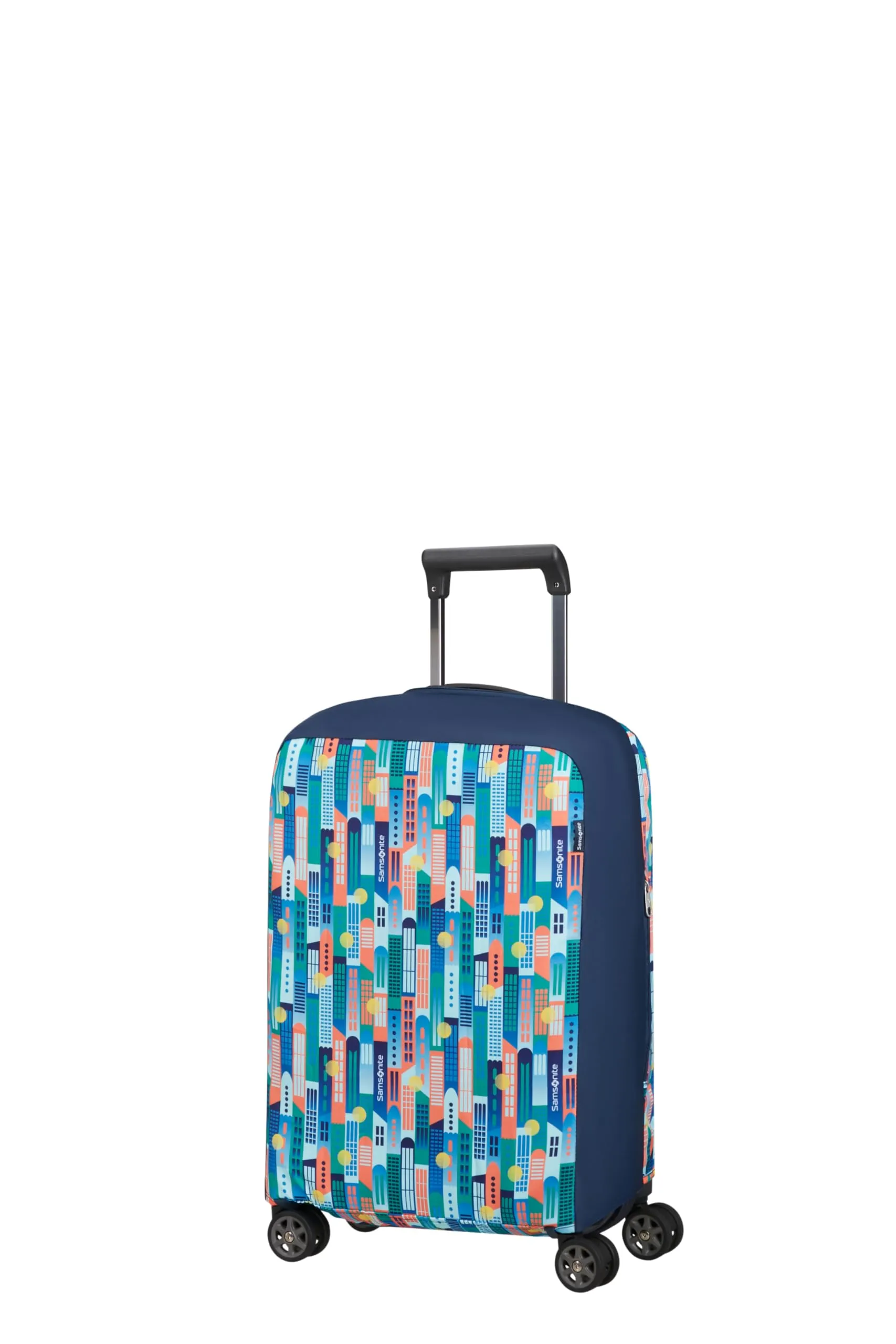 Samsonite – Custodia pieghevole per valigia S, Multicolore (City Print)