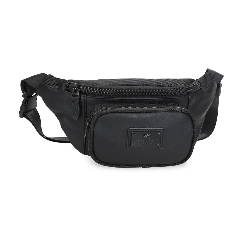 Pepe Jeans Egham Marsupio Nero 30x13x5 cm Poliestere, Nero, Taglia unica, Marsupio