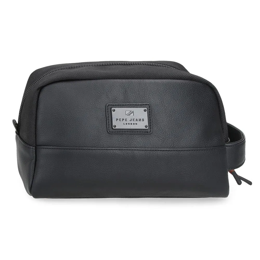 Pepe Jeans Egham Borse e Borse Borsa Nero, Poliestere, Diverse Misure, Nero, Taglia unica, Trousse