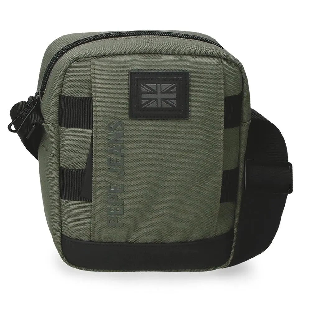 Pepe Jeans Matlock Borsa a tracolla piccola verde 15 x 19,5 x 6 cm Pelle sintetica e poliestere by Joumma Bags