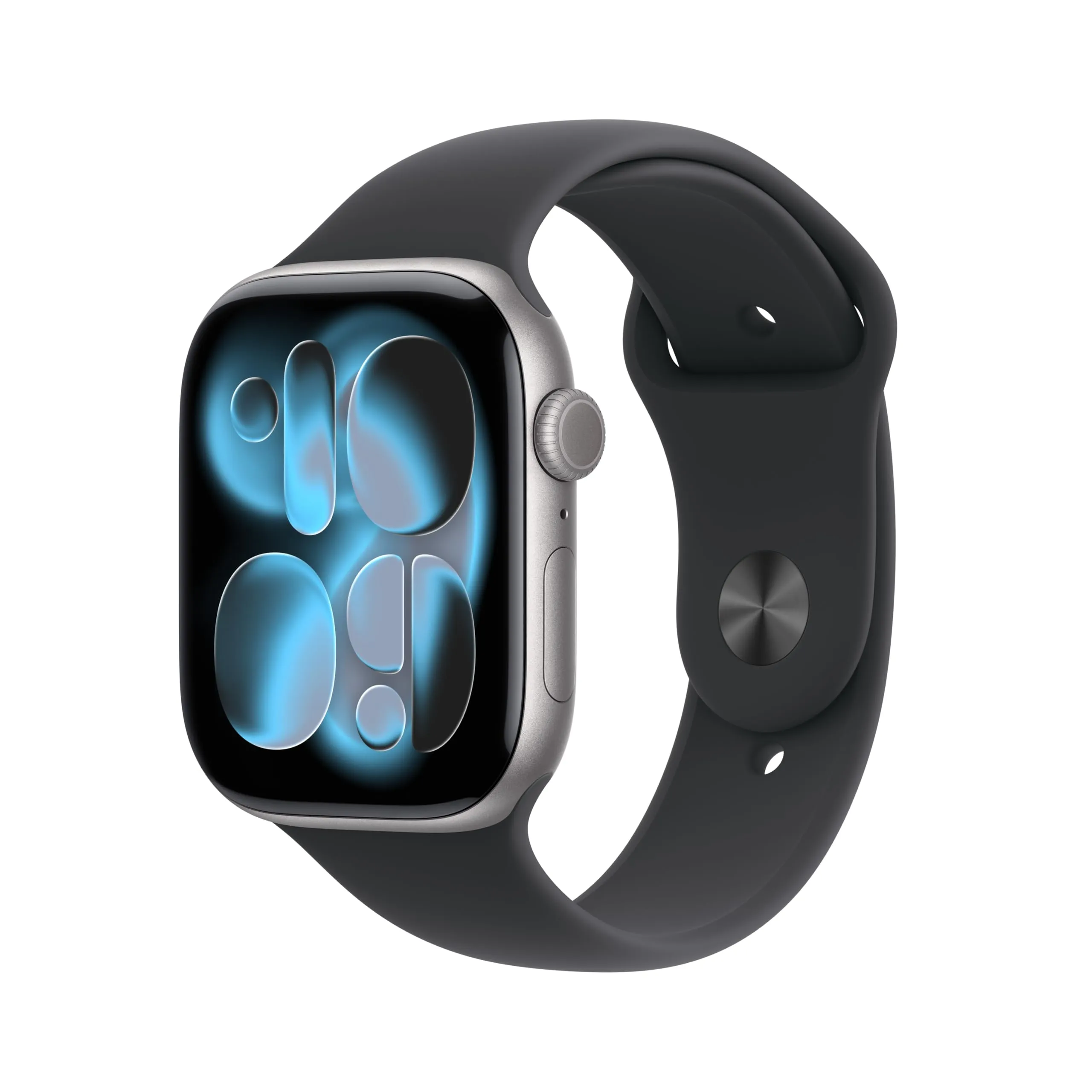 Apple Watch Series 11 GPS + Cellular, Cassa 46 mm in alluminio grigio siderale con Cinturino Sport nero - S/M