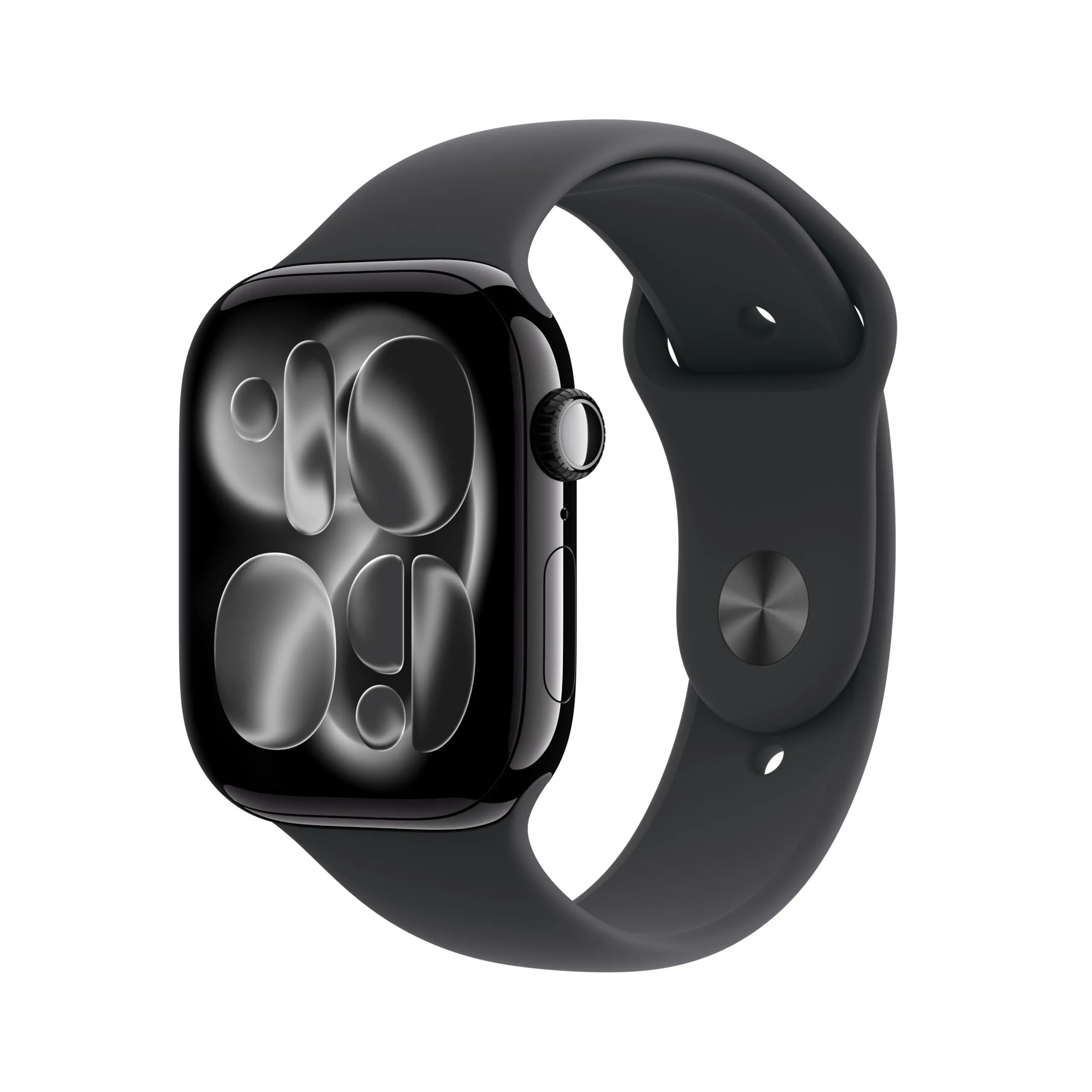 Apple Watch Series 11 GPS + Cellular, Cassa 46 mm in alluminio Jet Black con Cinturino Sport nero - S/M