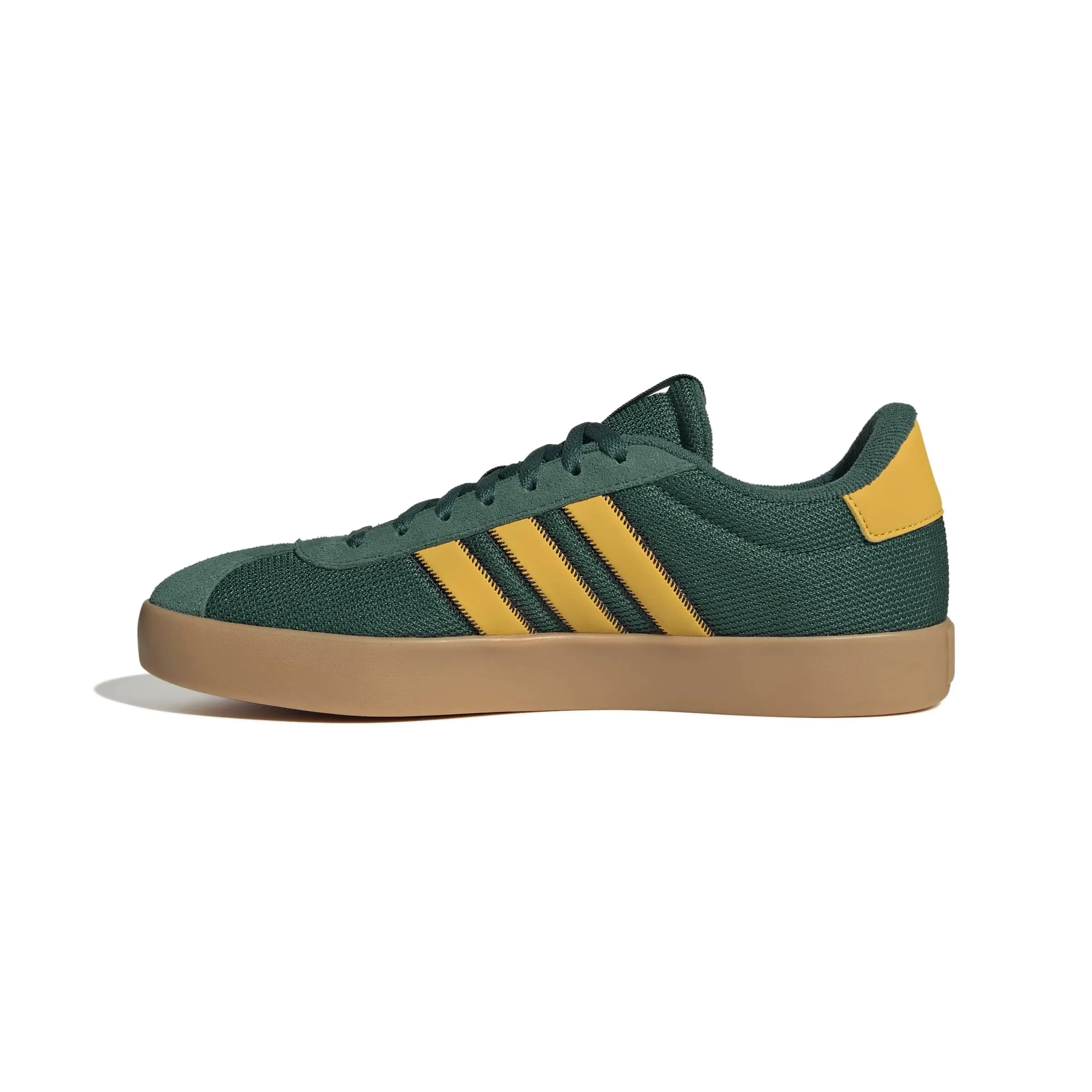 adidas Uomo VL Court 3.0 Shoes, Collegiate Green/Preloved Yellow/Gold Met., 46 EU