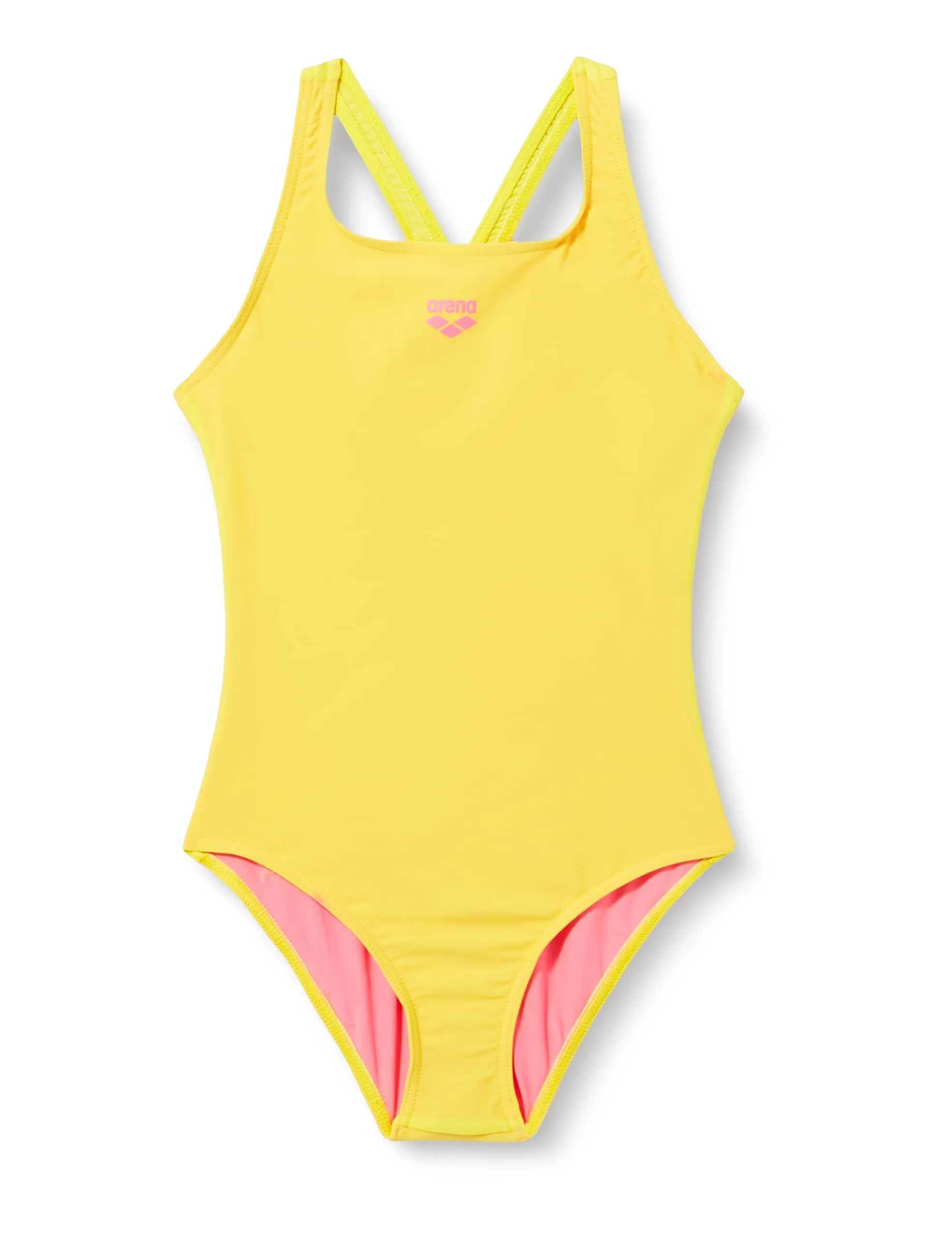 ARENA Dynamo Junior R Costume Intero Bambina, Costume da Bagno Sportivo in Tessuto Maxfit Eco Resistente al Cloro e al Sale con Protezione UV UPF 50+