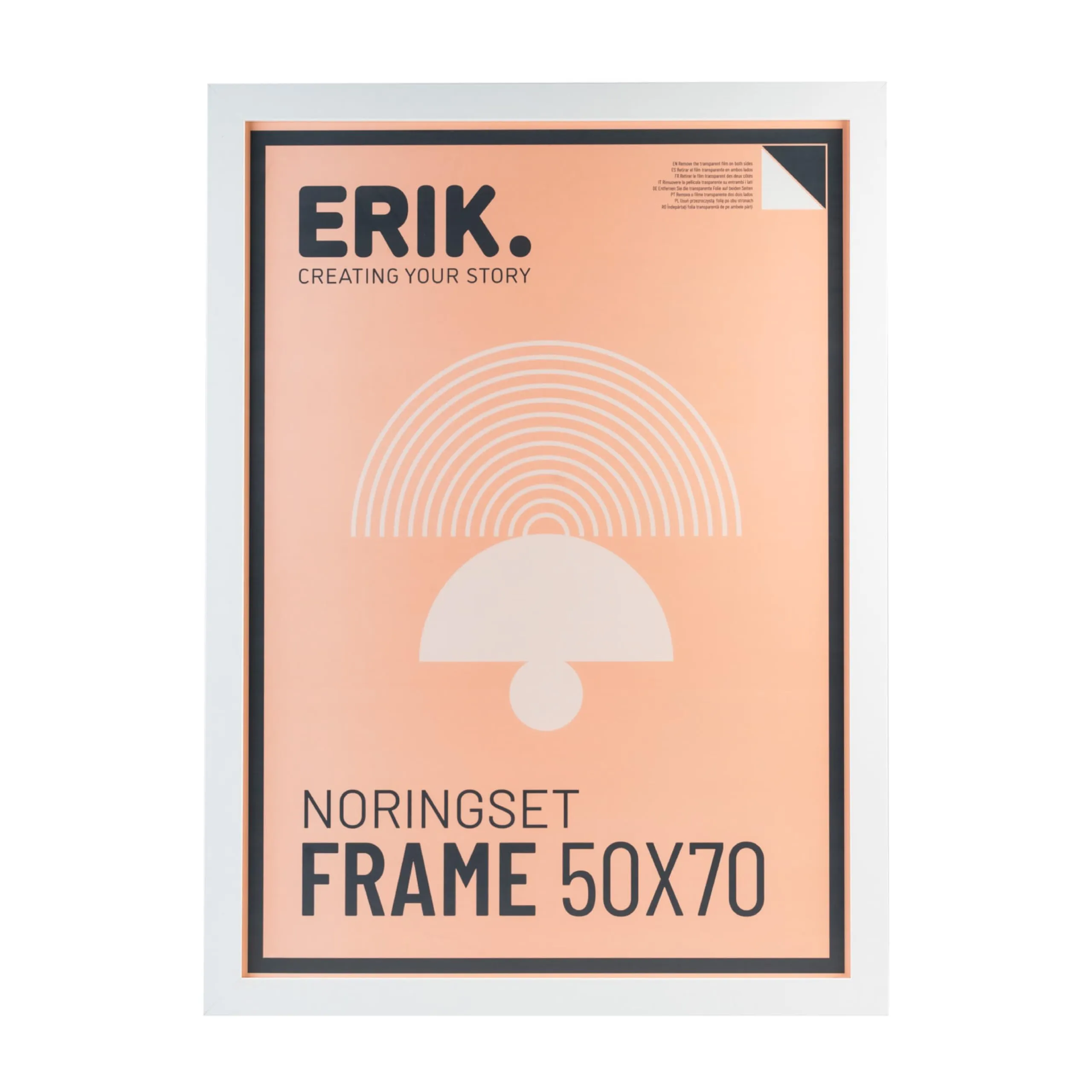 Grupo Erik Cornice 50x70 cm Bianca | Portafoto da Parete in MDF