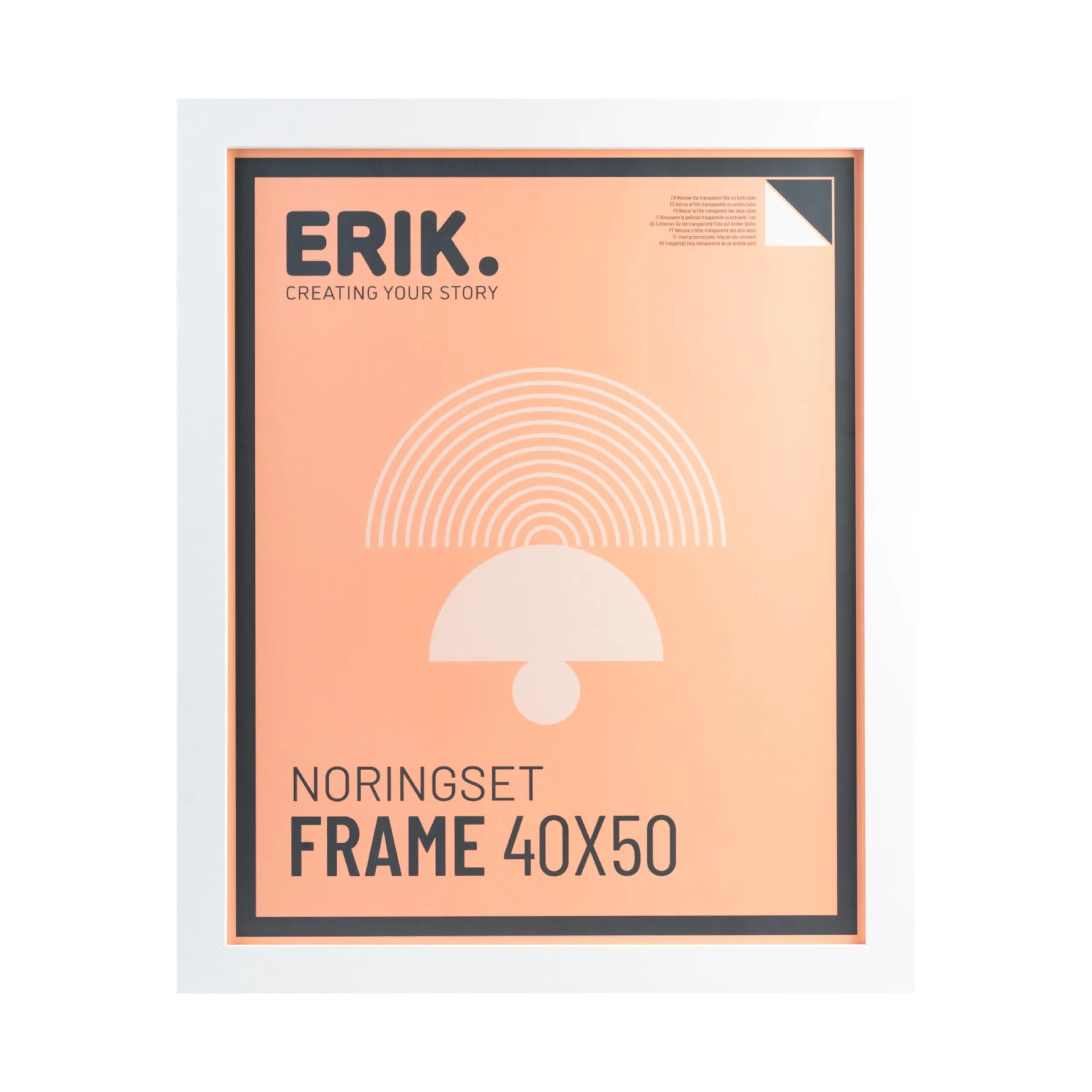 Grupo Erik Cornice 40x50 cm Bianca | Portafoto da Parete in MDF