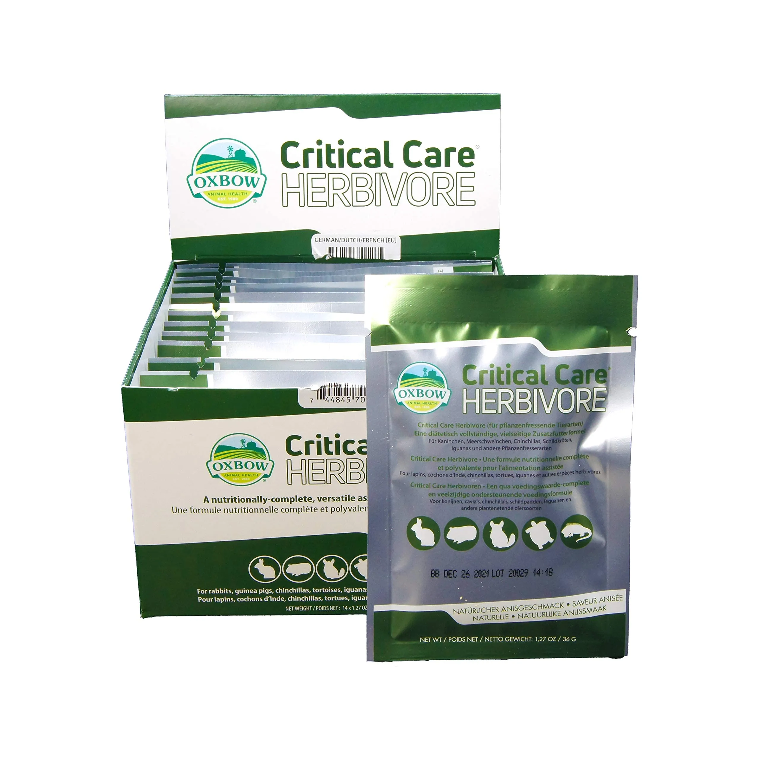 Oxbow - Critical Care Alimento per Erbivori Convalescenti, 36g