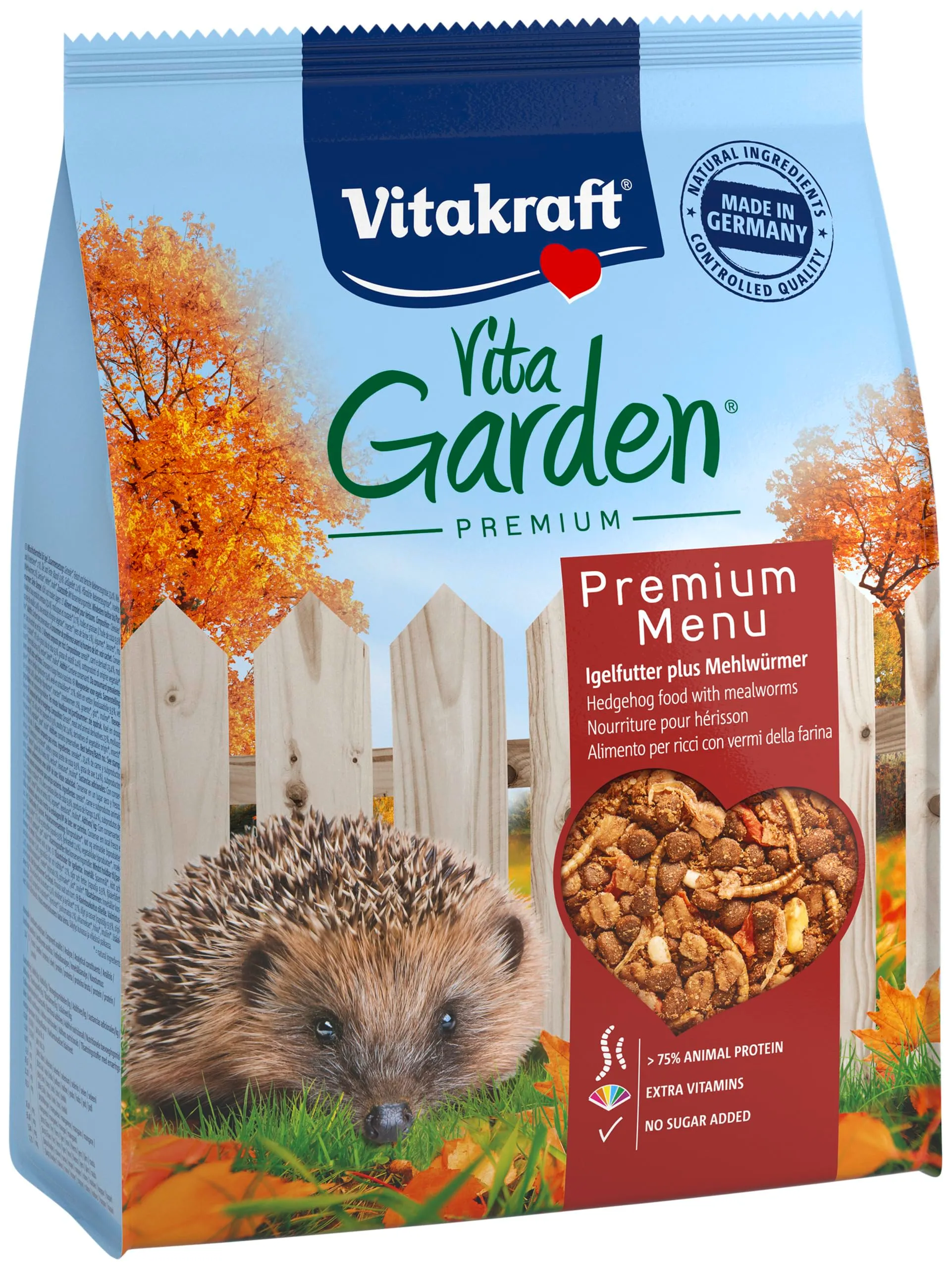 Vitakraft Vita Garden, mangime secco per ricci bisognosi (1x 2,5 kg)