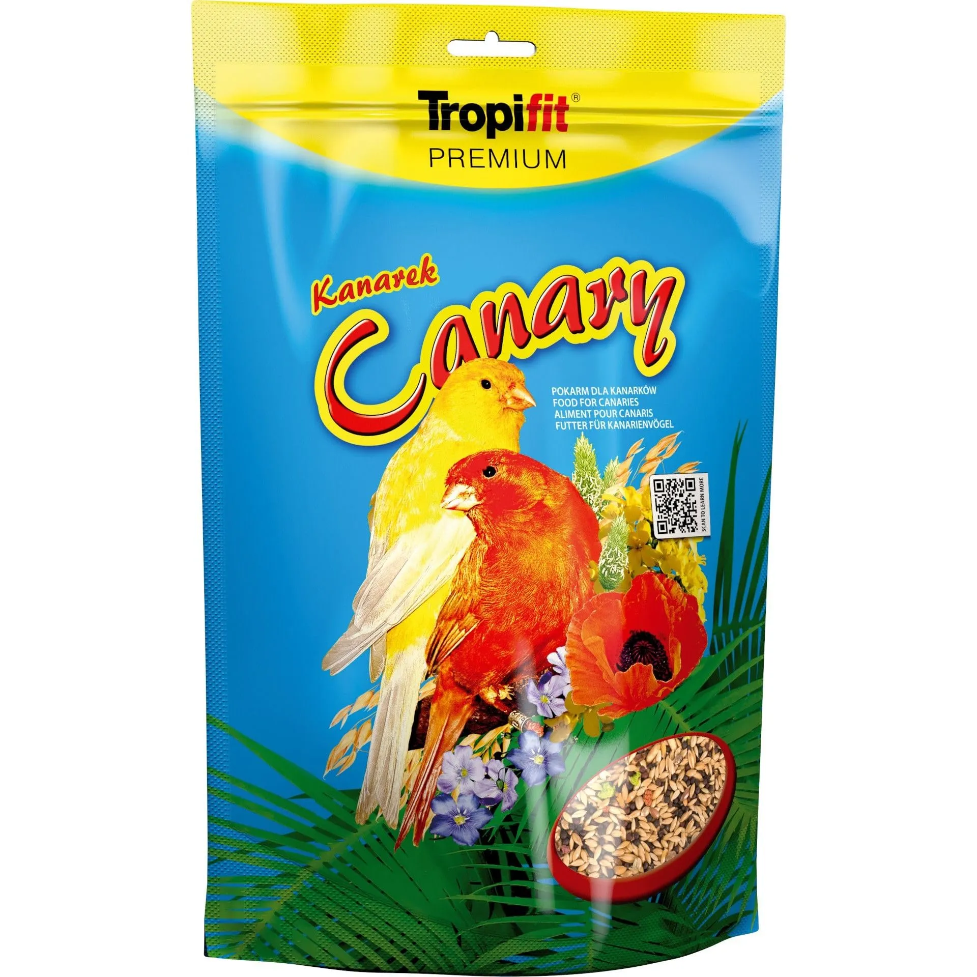 CANARY 700g - alimento di base di tutte le varietà di canarini, cereali e semi di erba,