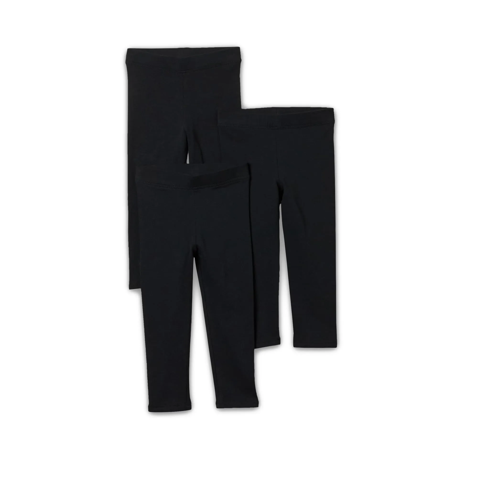 Amazon Essentials Leggings Bambine e Ragazze, Pacco da 3, Nero, 12-14 anni
