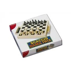 Gioco Scacchi Dama Tria in Legno 53490