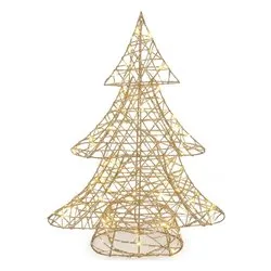 Albero Natale luce fissa (33x9x40cm) (1pz) 30 luci - LED Bianco caldo 90324