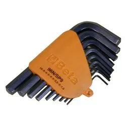 Set chiavi maschio esagonale piegate per brugole 9 pz 96N/SC Nero 000960644