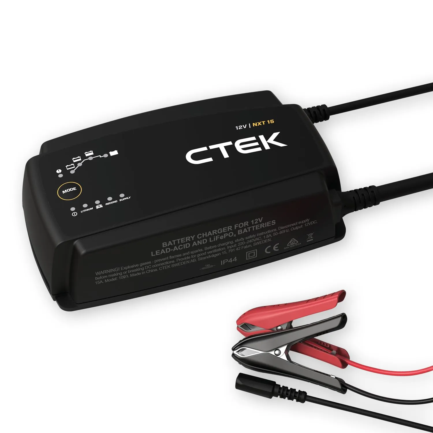 CTEK NXT 15 Caricabatterie Intelligente 12V 15A per Batterie Litio & Piombo