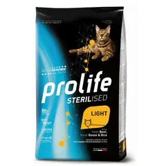 Prolife Sterilised Gatto Light Manzo Oca e Riso 7 kg - Croccantini per gatti