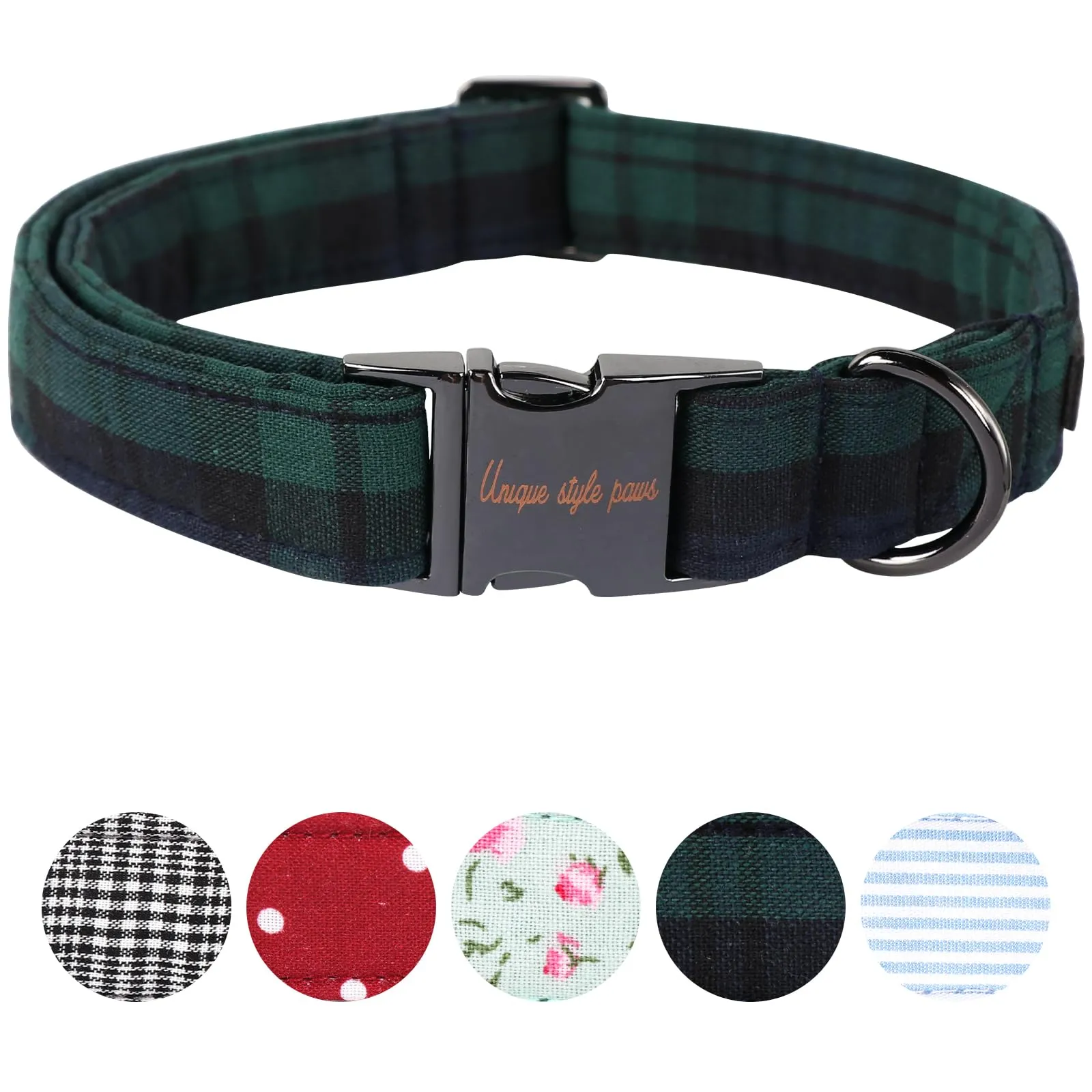 Unique Style Paws Collare per cani regolabile o guinzaglio per cani e gatti, piccolo, medio e grande
