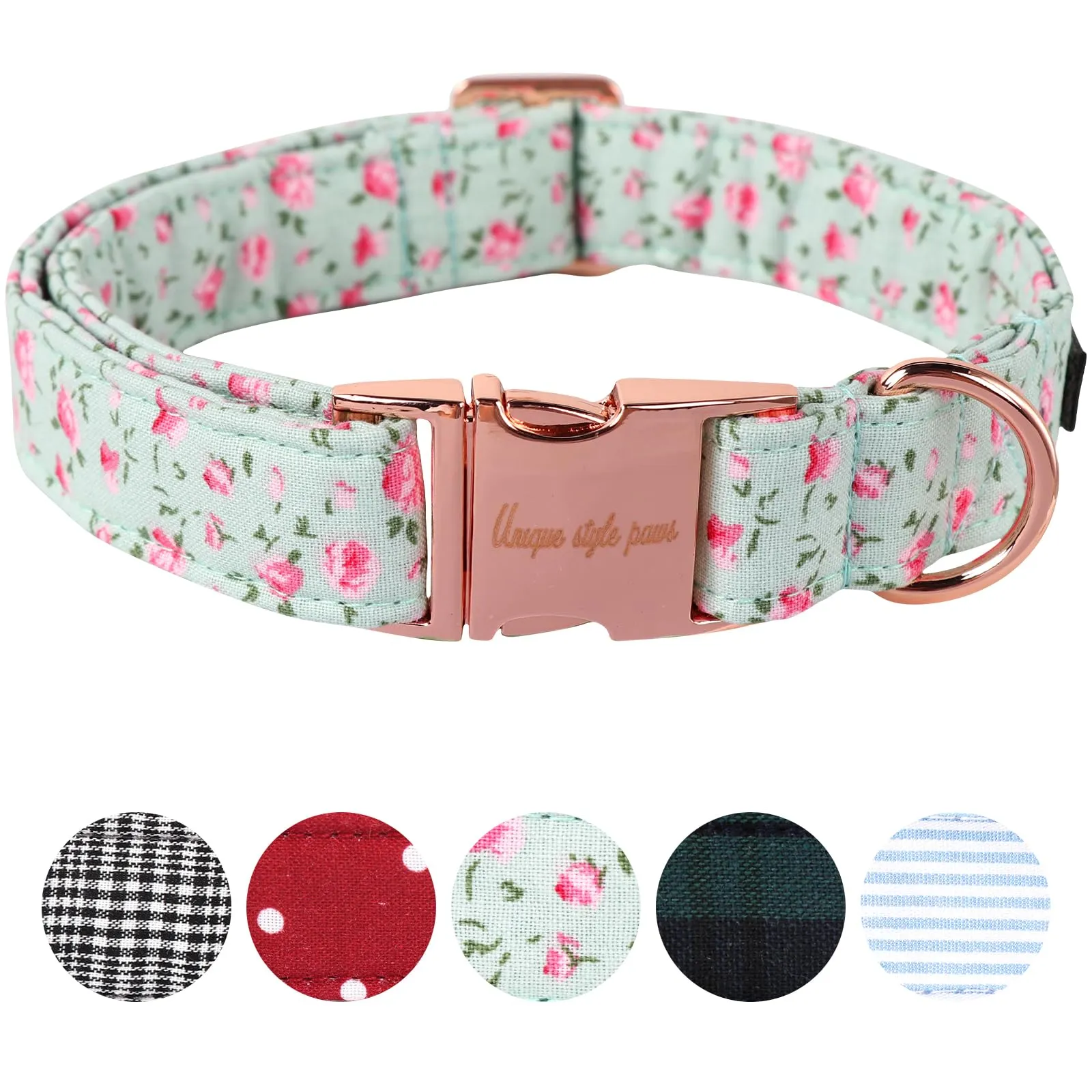 Unique style paws Collare regolabile per cane o guinzaglio per cani e gatti, piccolo, medio e grande
