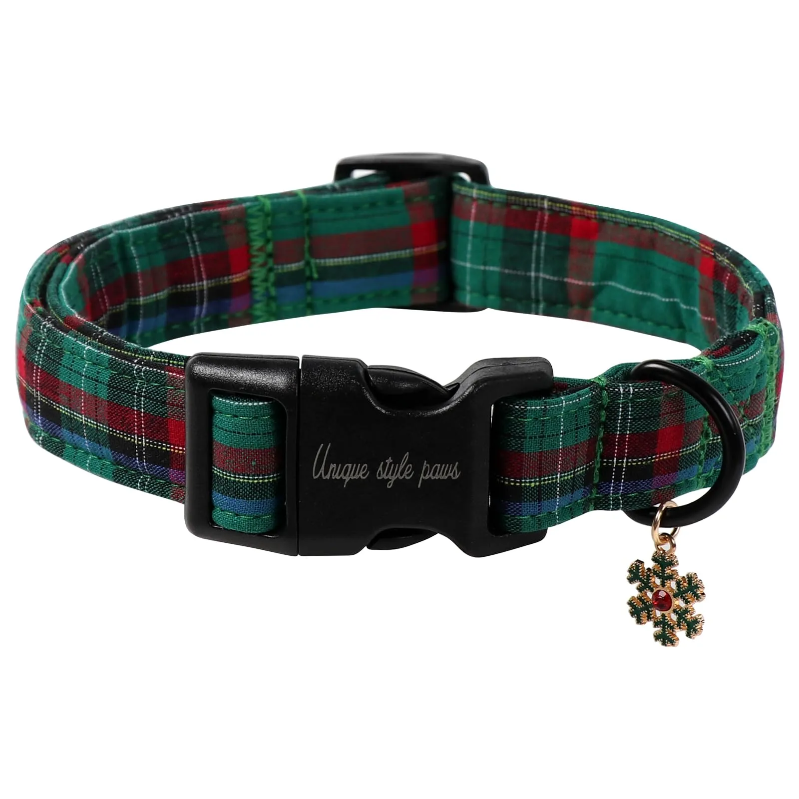 Unique style paws Collare per cani con chiusura rapida in cotone, collare floreale colorato, regalo, resistente, adorabile, per cani di taglia piccola, media e grande, maschi e femmine