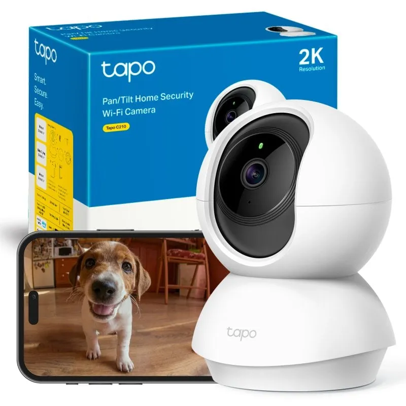 Videocamere di sorveglianza Tapo by TP-Link TC71 2K Visione Notturna Interno Audio Bidirezionale Controllo Vocale