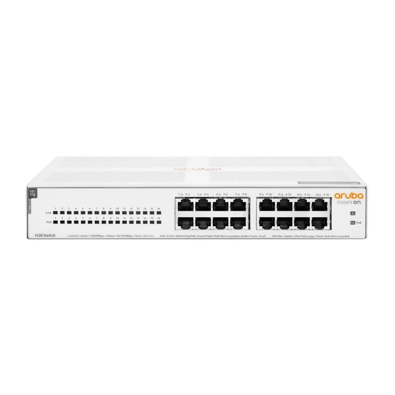 Switch non gestito HPE Instant On 1430 16 porte Gigabit PoE 124 W