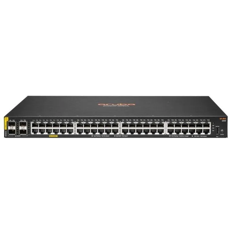 Switch HPE Aruba 6000 48G Class4 Gestito L3 48 Porte Gigabit + 4 SFP PoE 370W
