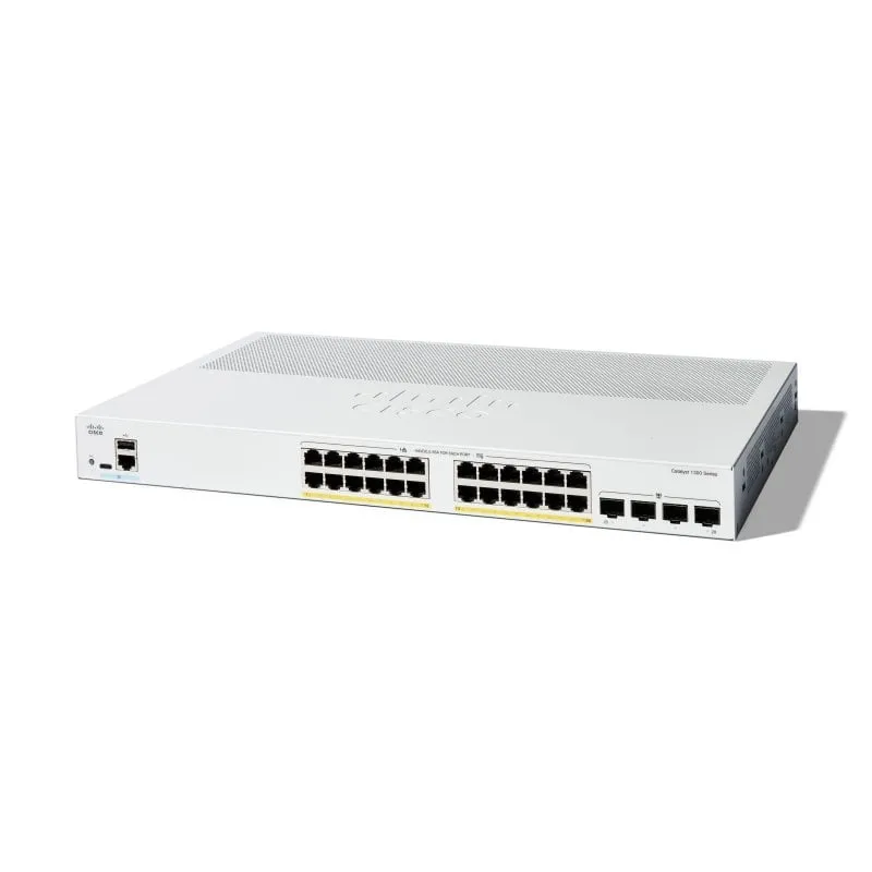 Switch Cisco Gigabit PoE+ a 24 porte con 4 SFP L2/L3 QoS VLAN gestito 56 Gbps