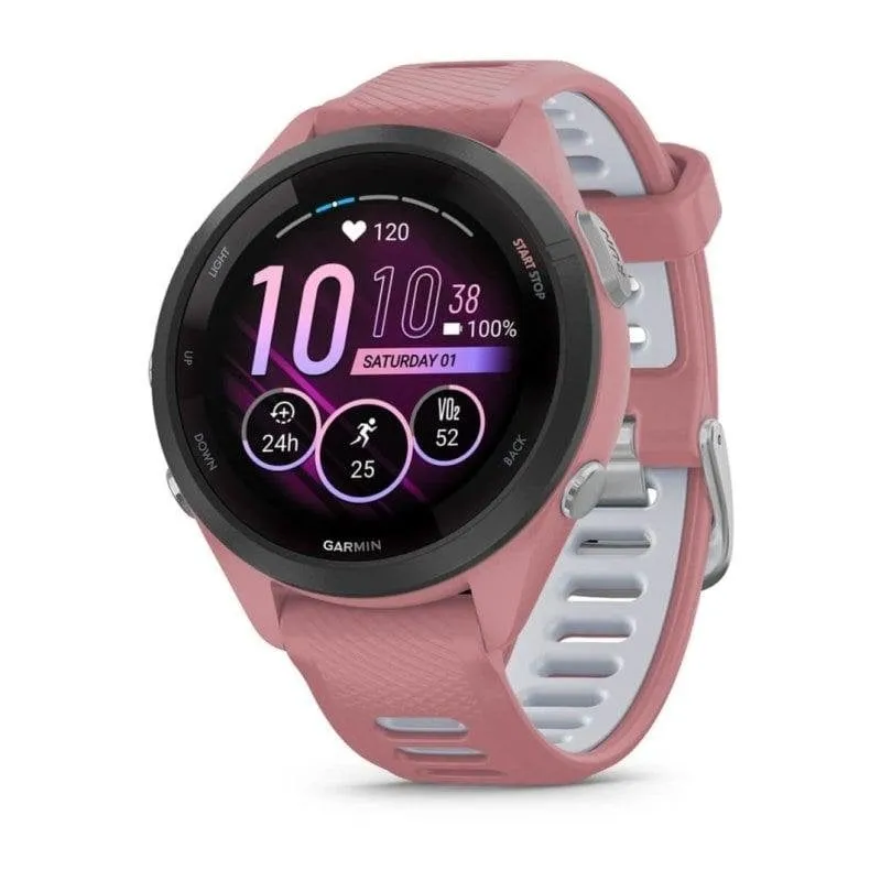 Garmin Forerunner 265S Bluetooth GPS 42mm AMOLED Nero Rosa Taglia Unica 5ATM SpO2