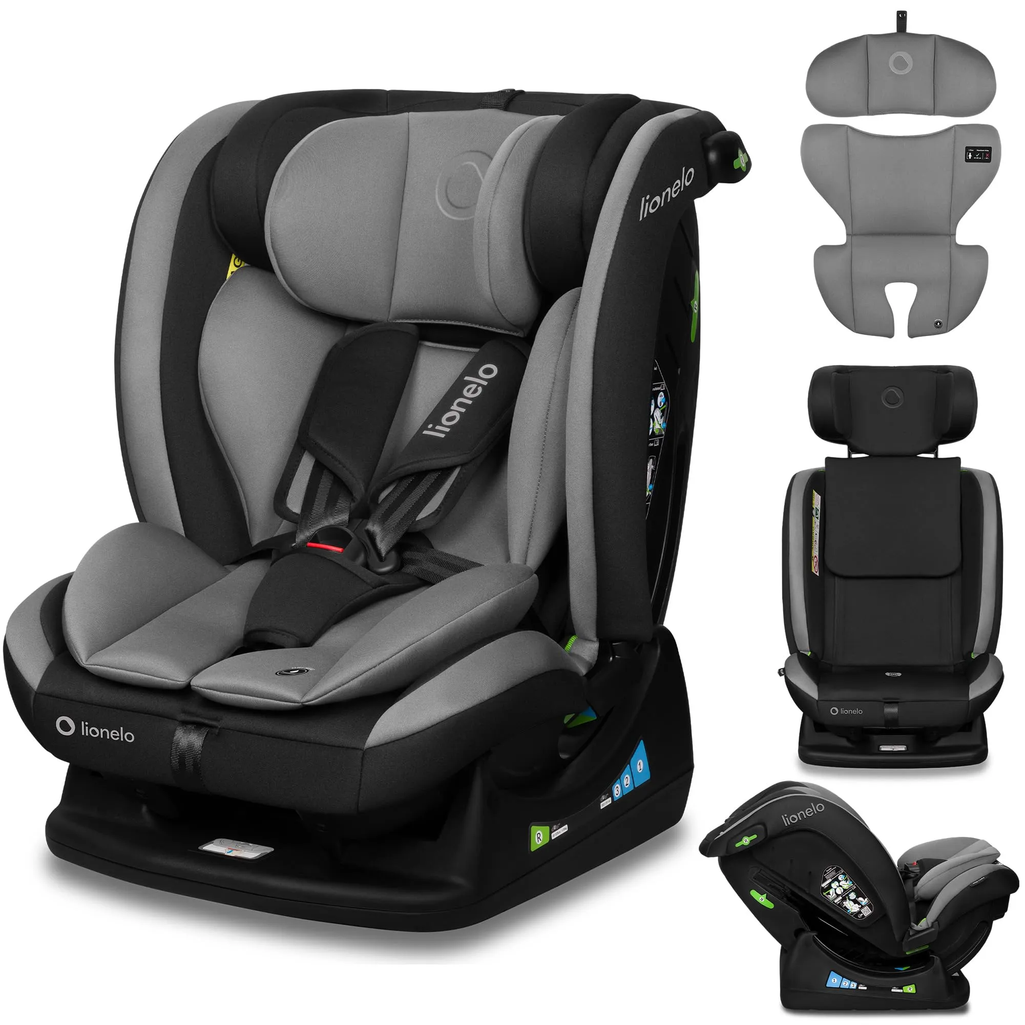 LIONELO AART I-SIZE Seggiolino Auto Bambini 0-12 anni, L'ultima Norma R129