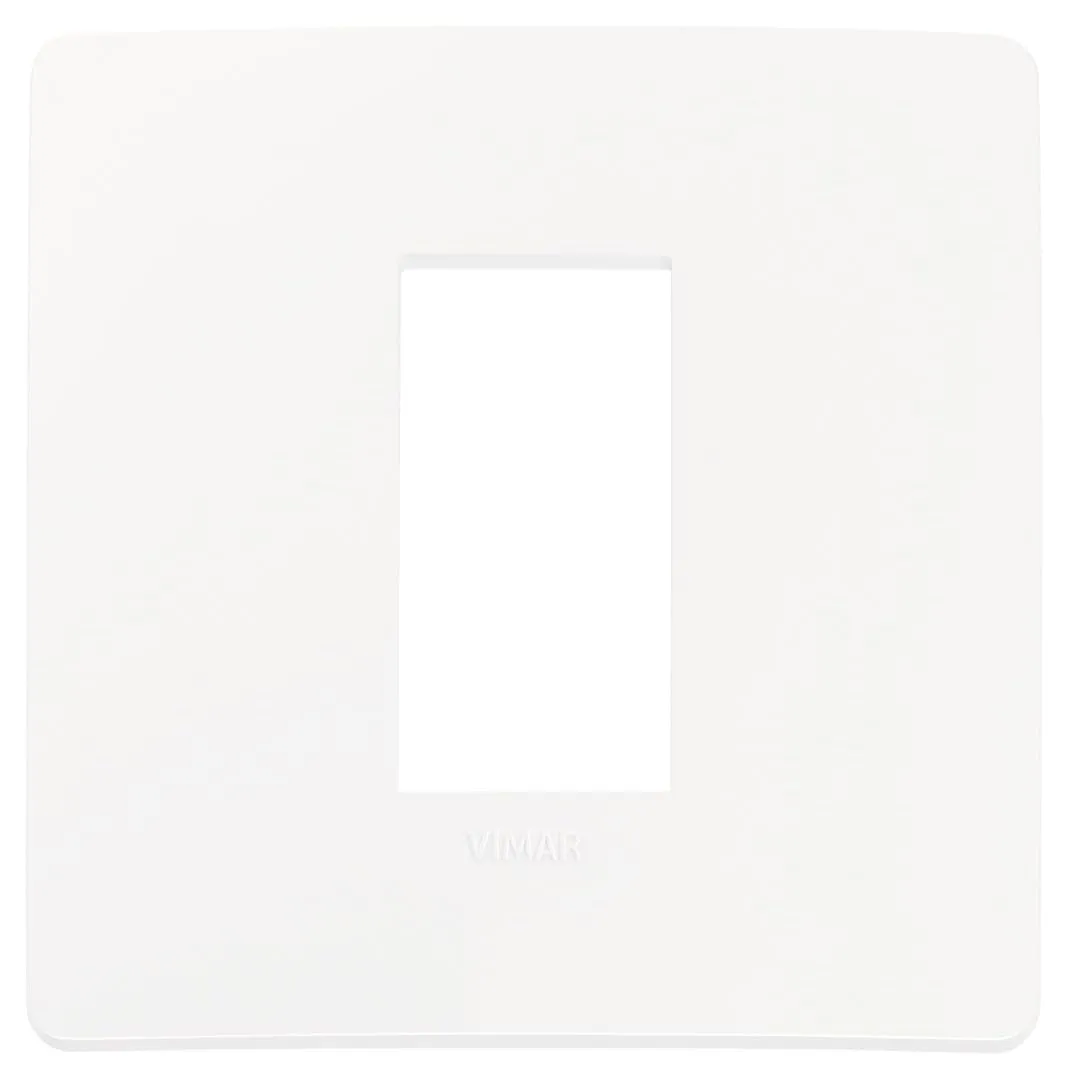 Vimar 14641U.11 Plana Up placca 1 modulo, 8.6x8.6x0.99cm, bianco matt