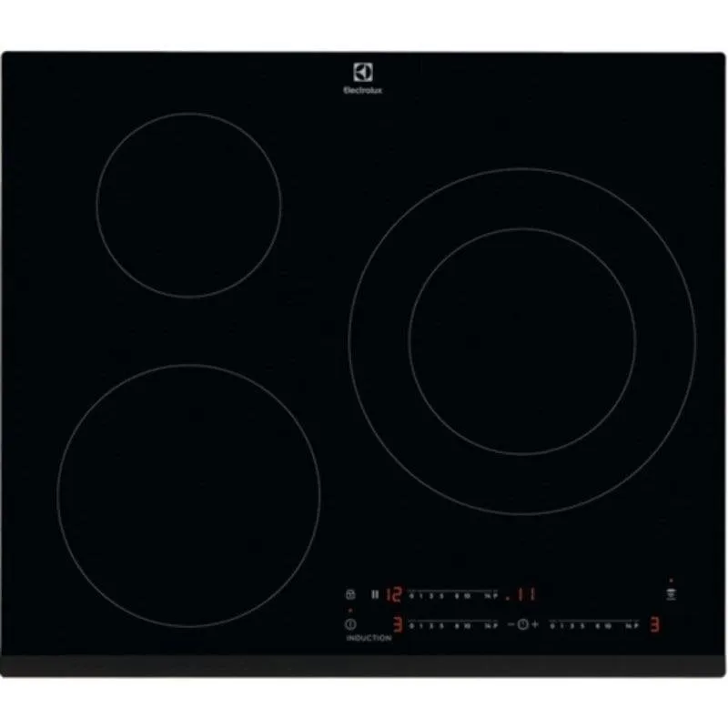 Piastra a induzione Electrolux EIT60342 3 zone 60 cm PowerBoost Touch Nero
