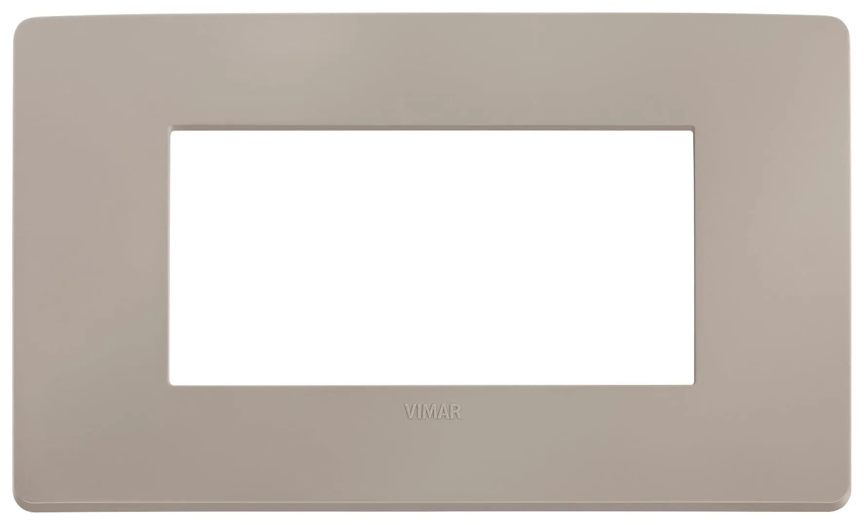 Vimar 14654U.15 Plana Up placca 4 mod centrali 14.7x8.6x0.98cm tortora matt