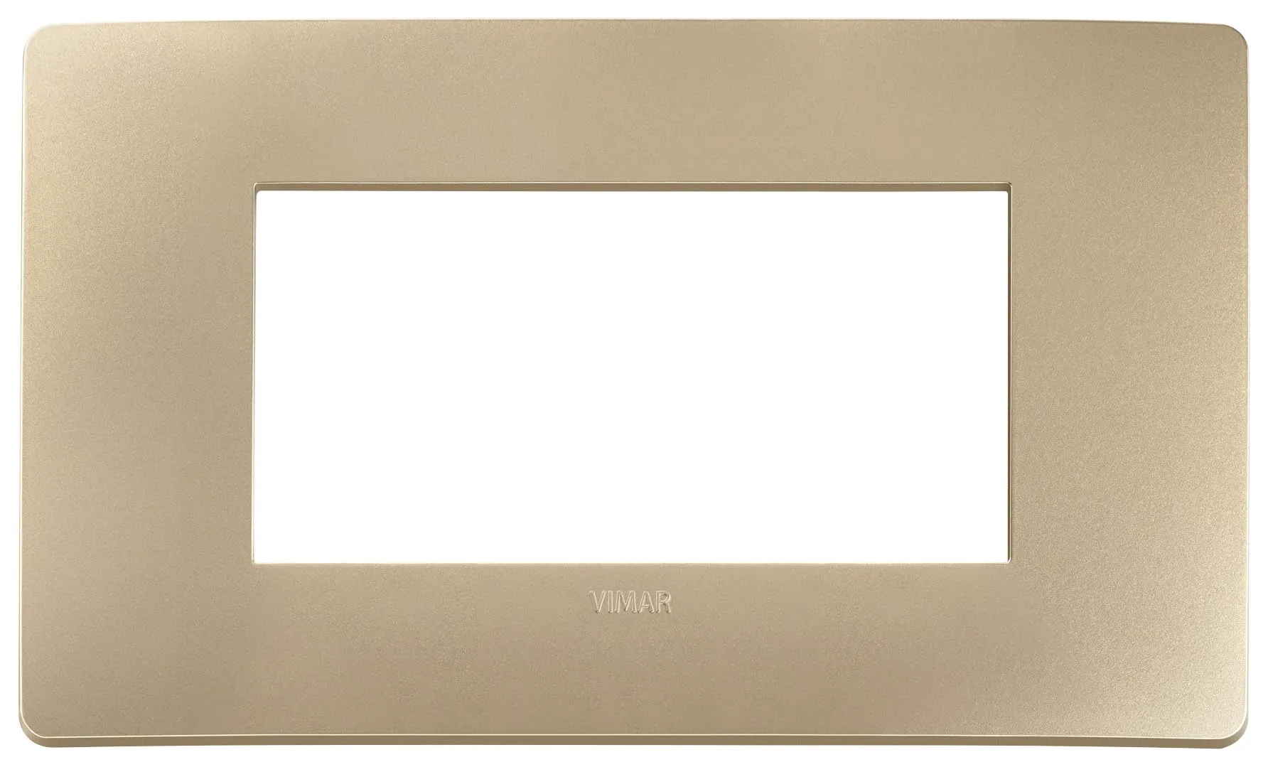 Vimar 14654U.31 Plana Up placca 4 mod centrali 14.7x8.6x0.98cm, champagne