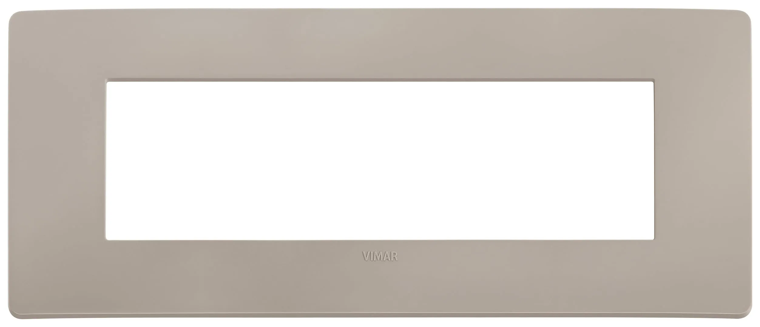 Vimar 14657U.15 Plana Up placca 7 moduli, 20.85x8.6x0.98cm, tortora matt