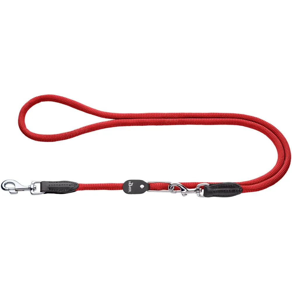 HUNTER Guinzaglio per cani Freestyle, colore verde scuro, lunghezza regolabile, robusta e maneggevole, resistente alle intemperie e facile da pulire, perfetto per tutti i giorni e allenamento