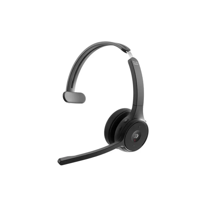 Auricolari Cisco HS-WL-721-BUNA-C wireless Bluetooth con cancellazione rumore, microfono e assistente, nero