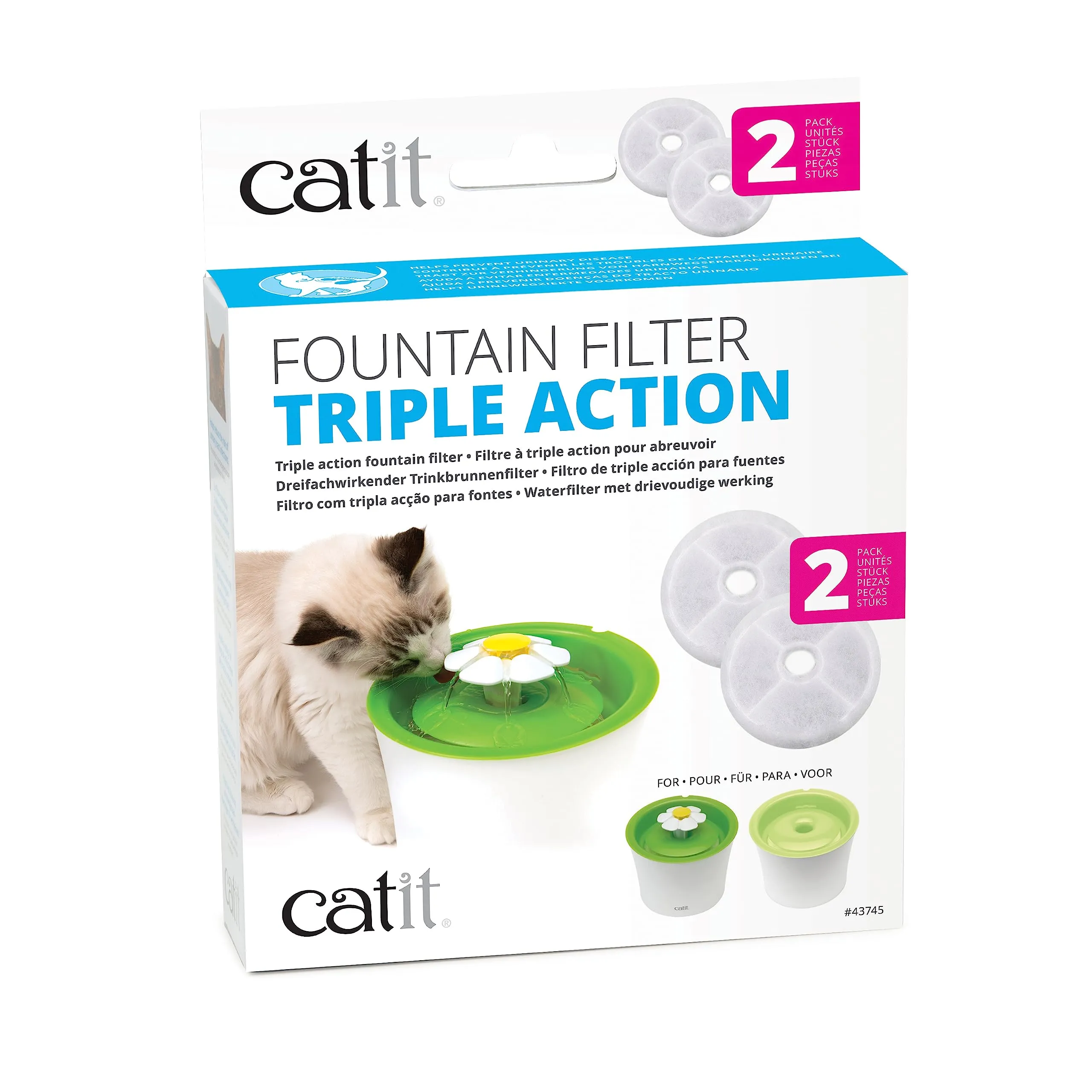 Catit Set da 2 Filtri Triple Action