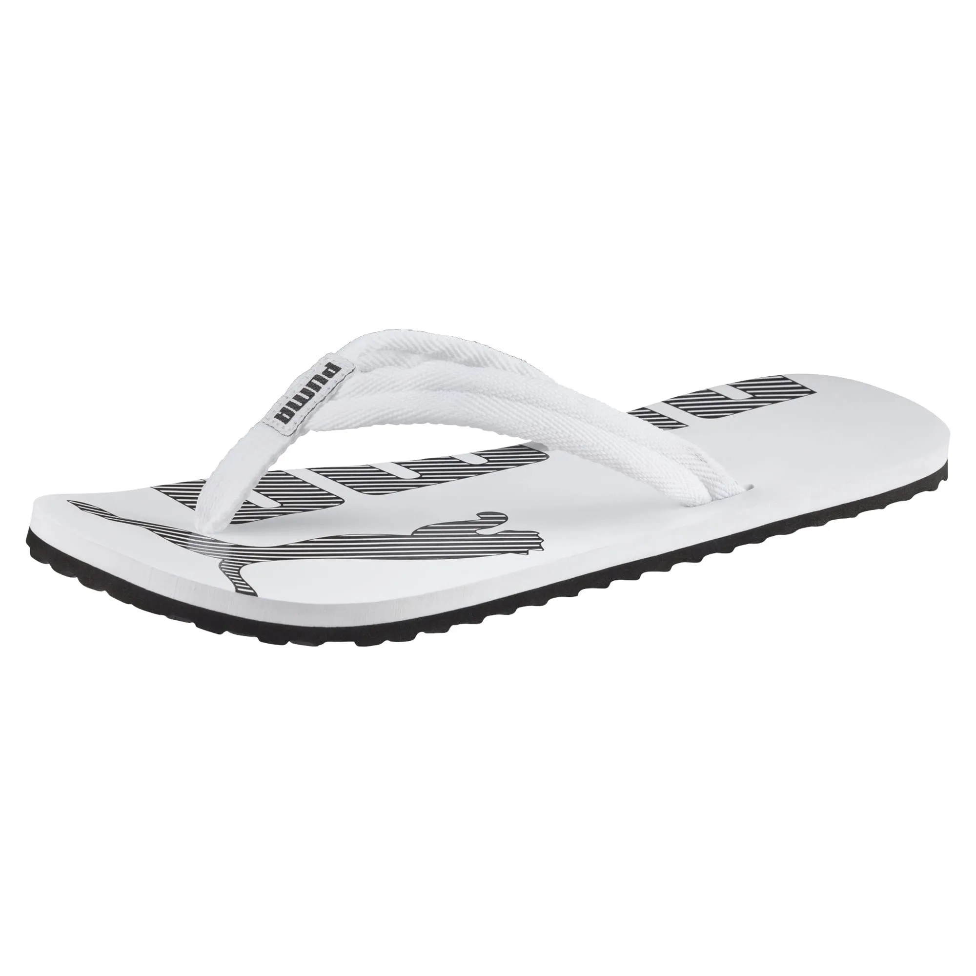 PUMA Unisex Epic Flip v2 Flip-Flop, White-Black, 48.5 EU